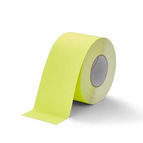 GripFactory Antislip Standaard Tape - rol 100 mm fluoriserend geel - 3000006-FY